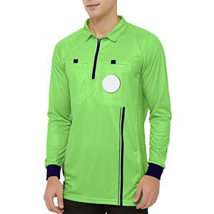 TOPTIE Maillot d'arbitre Officiel de Football à Manches Longues pour Homme USSF Pro Uniforme, Deguisement Arbitre-Vert-XL - Publicité