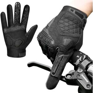 INBIKE Gants Vélo Super Extensible Gants VTT Respirant Imperméable, Gants à Écran Tactile Plein Doigt Antidérapant Idéal pour Vélo Exercice Sport Running Ski Snowboard Moto Noir,XL(MC020) - Publicité