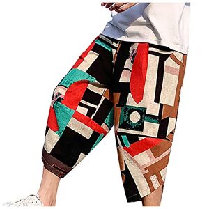 MINYA MINYING Pantalon de Sport Homme Imprimé Rétro Pants Cordon de Serrage Grande Taille Pantalon Décontracté Ample Poche Pantalon de Jogging - Publicité