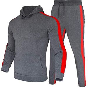 amropi Survêtement Homme Sweat à Capuche et Pantalon Ensemble Jogging de Sport 2 Pièces (Gris,XXL) - Publicité