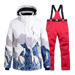 WAOCEO Combinaisons ski d'hiver Coloré neige montagne homme femme hiver veste de Ski imperméable hiver Costume snowboard vêtements Ski ensembles vestes et pantalons ensemble Vêtements d'extérieur Combinaison - Publicité