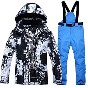 Sanykongy Combinaison Ski pour Hommes imperméable Chaud Hiver Alpinisme Neige Snowboard Vestes et Pantalons Combinaisons Ski 1set(as Show) 02 M - Publicité