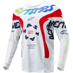 Alpinestars Maillot Cross Alpinestars Racer Hana Blanc-Multicolore -