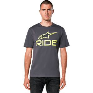 Alpinestars T-Shirt Alpinestars Ride 4.0 CSF Charcoal-Lime-Noir -