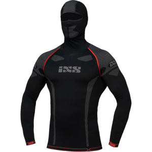 iXS Maillot Technique à Capuche iXS 365 Noir-Gris -