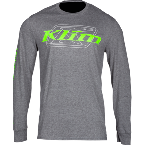 KLIM T-Shirt à Manches Longues KLIM K Corp Charcoal-Electrik Gecko -