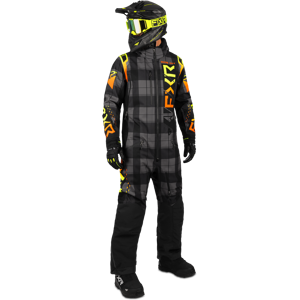 FXR Combinaison FXR Helium Lite Noir Plaid-Inferno -