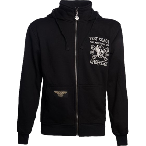 West Coast Choppers Sweat à Capuche West Coast Choppers High Speed Zip Noir -