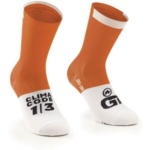 Assos GT Socks C2 - Chaussettes vélo Droid Orange 39 - 42 - Publicité