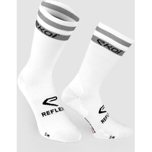 Ekoï Chaussettes EKOI Racing Reflective 18 cm Blanches blanc L / XL male