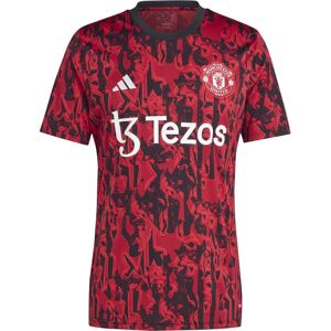 adidas Maillot d'échauffement Manchester United - Homme - M;2xl;xl;l - Rouge - Publicité