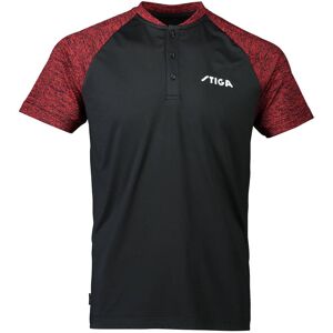 Stiga Team Shirt Black Red S mixte