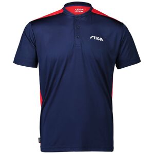 Stiga Shirt Club Navy/Red L mixte