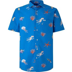 FaÇonnable Club Massena Ss Excl Seashell Print Short Sleeve Shirt Bleu 2XL Homme Bleu 2XL male