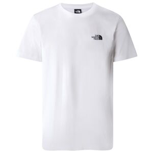 The North Face - S/S Simple Dome Tee - T-shirt taille S, blanc - Publicité