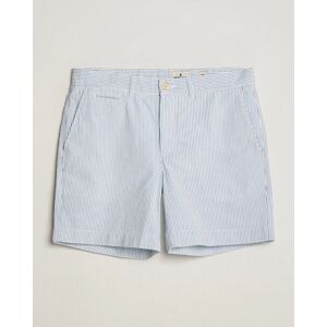 Morris Seersucker Summer Shorts Light Blue