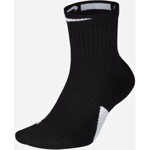 Nike Chaussettes de Basketball Nike Elite Mid pour Homme Couleur : Black/White/White Taille : M Noir M male