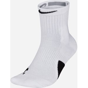 Chaussettes de Basketball Nike Elite Mid pour Homme Couleur : White/Black/Black Taille : S Blanc S male - Publicité