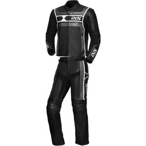 Sport RS-500 Combinaison de deux pièces moto cuir Noir Argent taille : 52 265