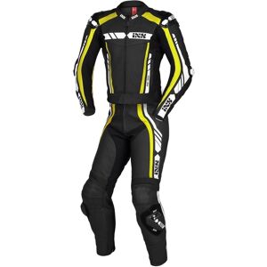 IXS Sport RS-800 1.0 Costume en cuir de moto de deux pièces Noir Blanc Jaune taille : 98 - Publicité