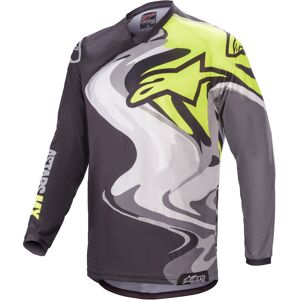 Alpinestars Racer Flagship Maillot motocross Noir Gris Jaune taille : L - Publicité