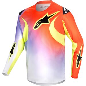 Alpinestars Racer Lucent Maillot de motocross jeune Blanc Rouge Jaune taille : L - Publicité