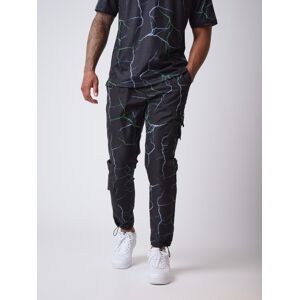 Project X Paris Bas de jogging imprimé foudre - Couleur - Noir, Taille - L