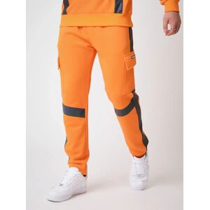 Project X Paris Bas de jogging empiècement réfléchissant - Couleur - Orange, Taille - XL