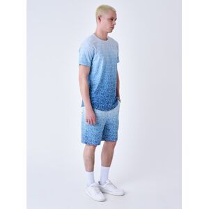 Project X Paris Short de bain a effet degrade bicolore et all over - Couleur - Ice blue, Taille - M