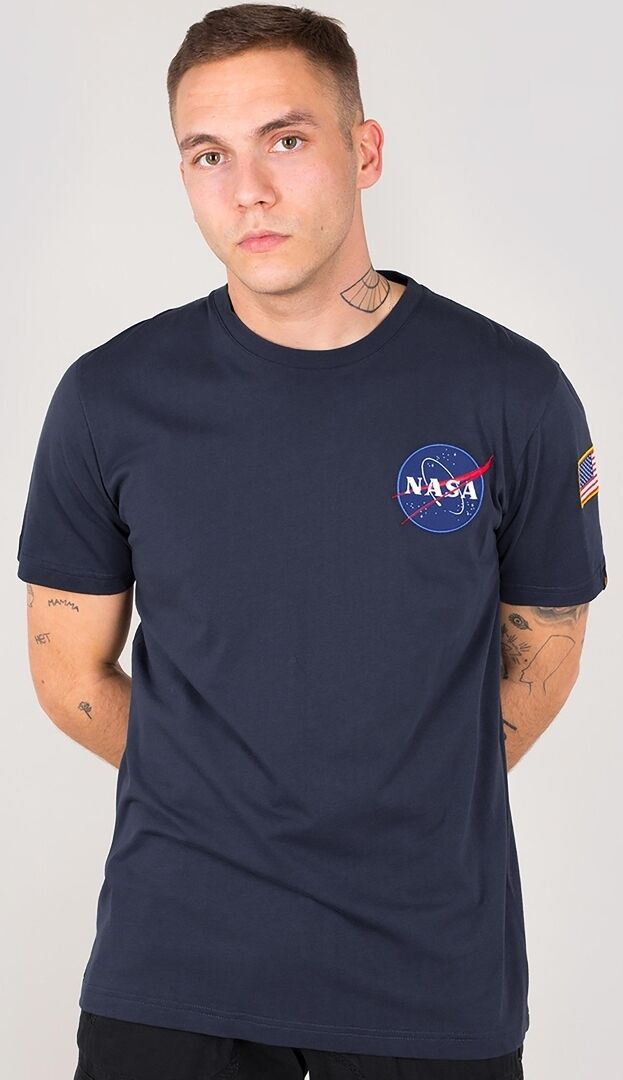 Alpha Industries Space Shuttle T-Shirt Bleu taille : XL