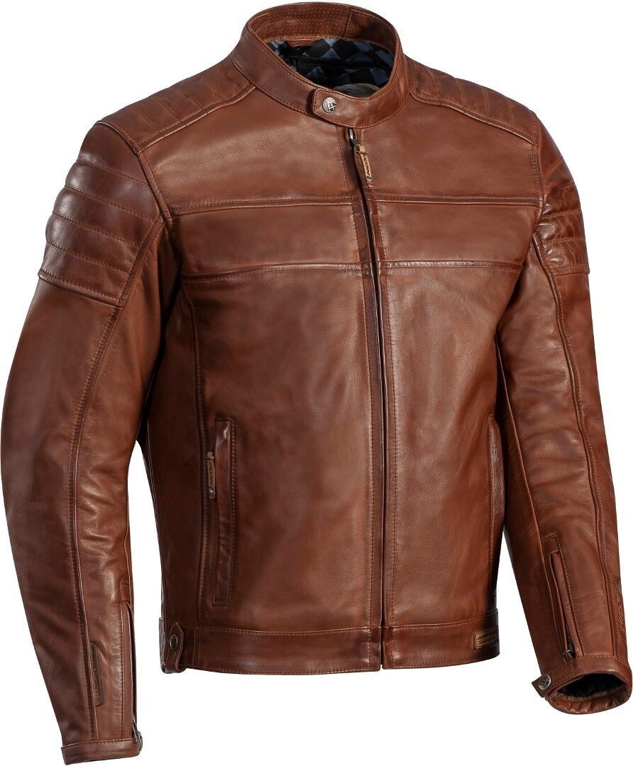 Ixon Spark Veste de moto en cuir Beige taille : S