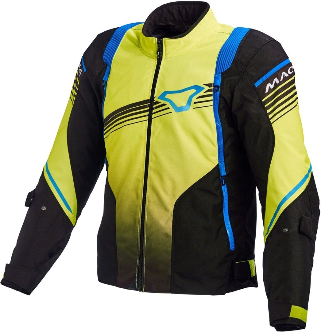 Macna Charger Veste Textile moto Noir Jaune taille : M