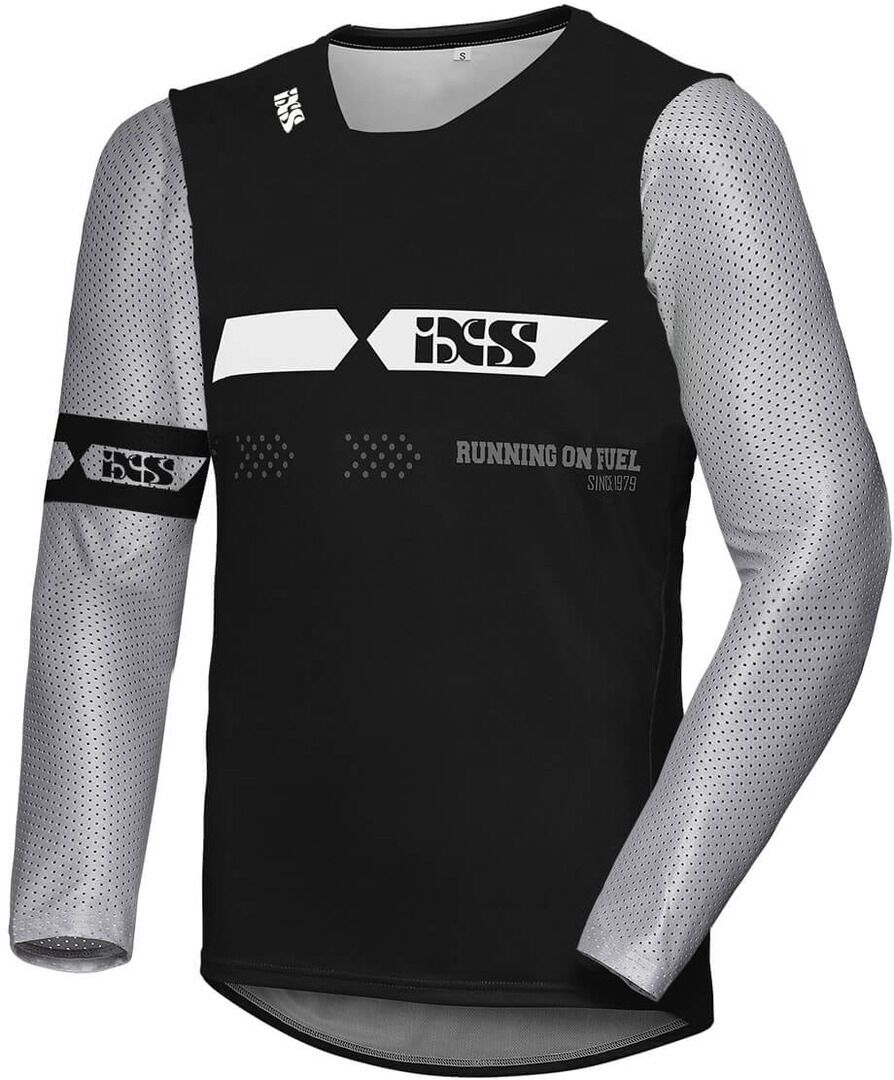 IXS MX Jersey 19 2.0 Slim Maillot de motocross Noir Gris taille : XL