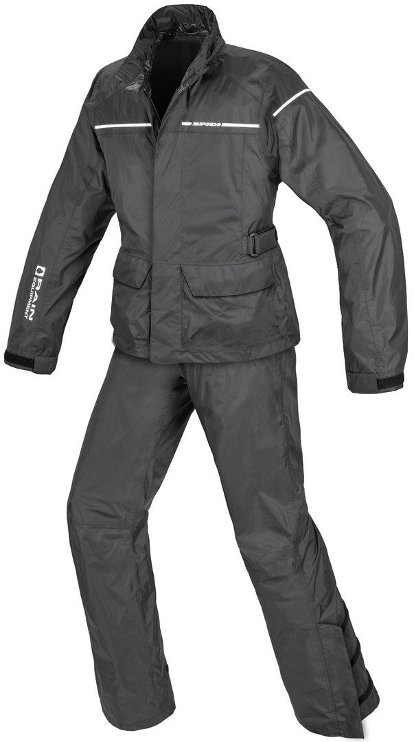 Spidi Urban Rain Kit Two Piece Ensemble de pluie moto Noir taille : S