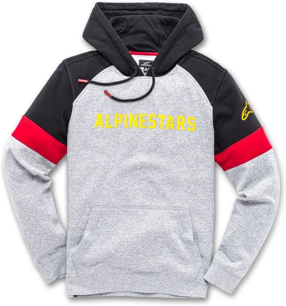 Alpinestars Leader Chandail à capuchon Noir Gris Rouge taille : 2XL