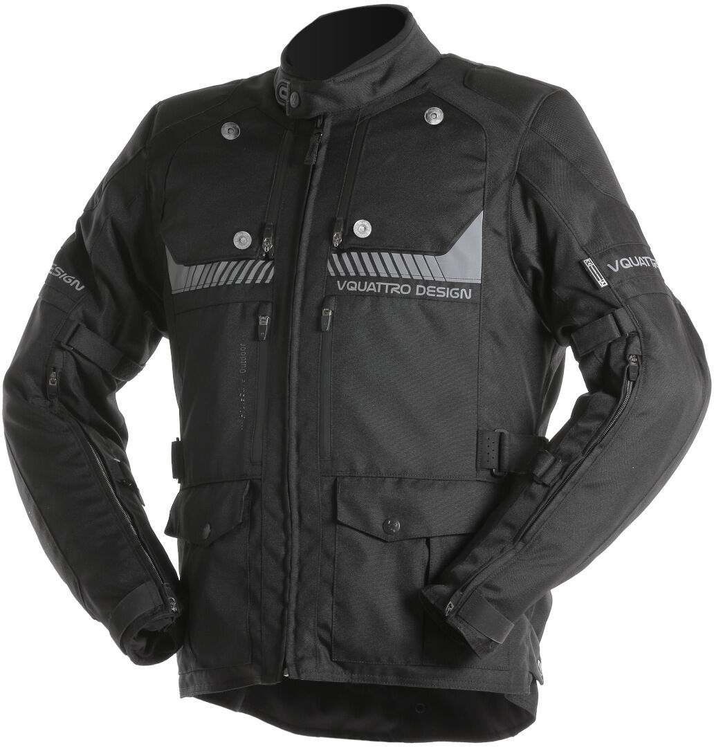 VQuattro Hurricane Veste textile de moto Noir taille : M