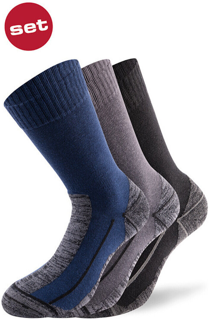 Lenz Performance Multisport Chaussettes Noir Gris Bleu taille : 35 36 37 38