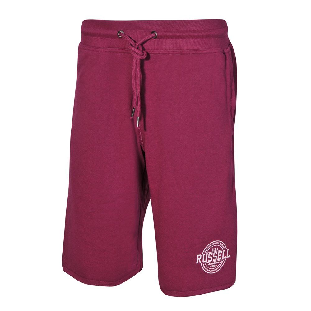 russell athletic ανδρική βερμούδα raised rosette print  - bordeaux