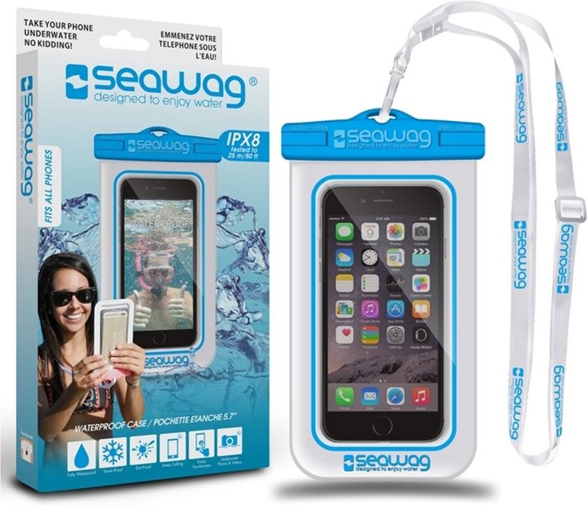 seawag αδιάβροχη θήκη κινητού case universal waterproof  - white-blue