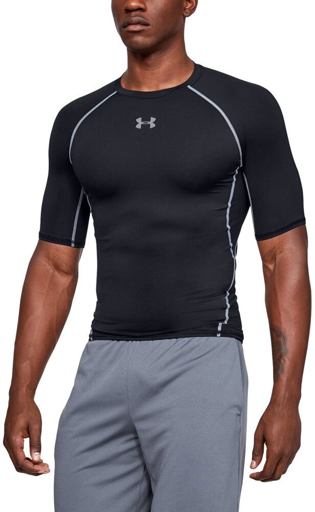 under armour ανδρικό t-shirt ua heatgear® compression  - black-char