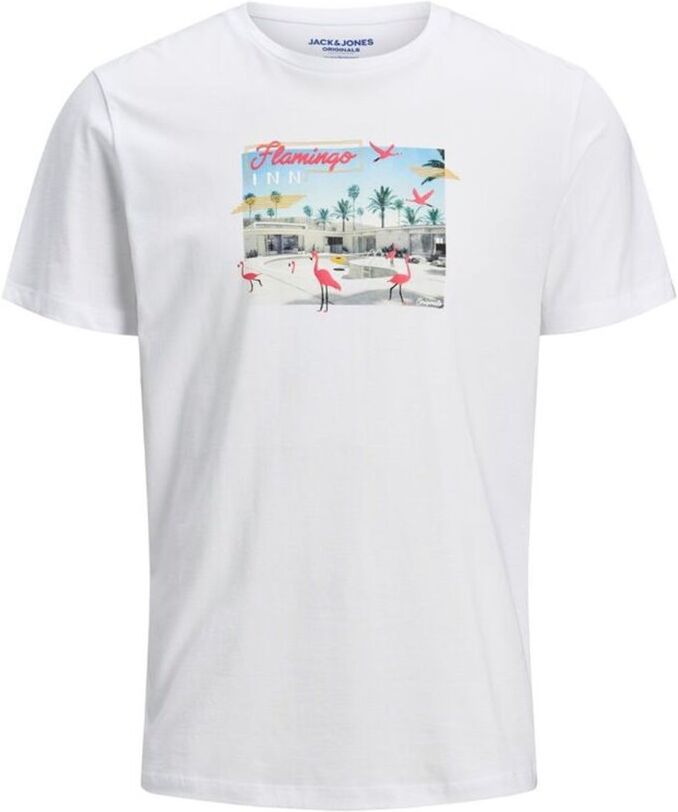 jack & jones t-shirt jorluciano organic  - white