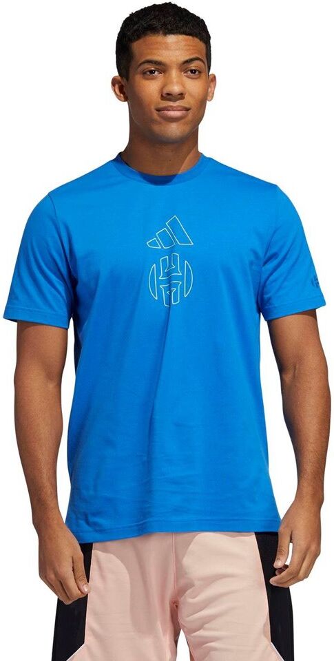 adidas ανδρικό t-shirt harden individuality logo  - dk. blue