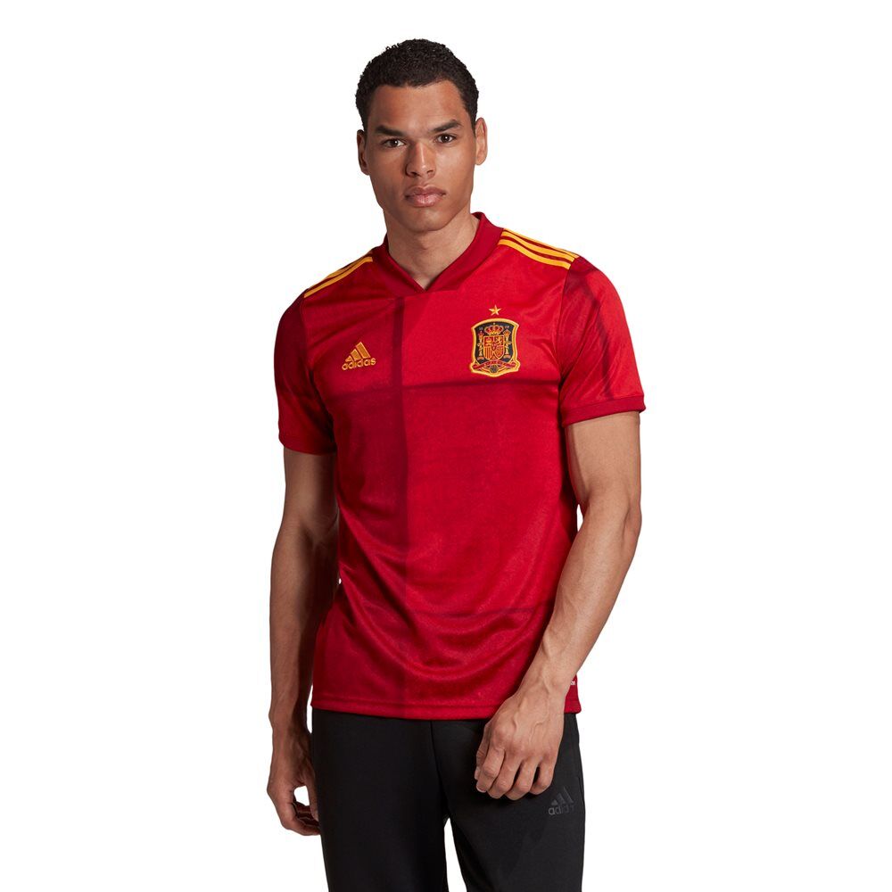 adidas ανδρικό t-shirt ποδοσφαίρου spain home jersey  - red