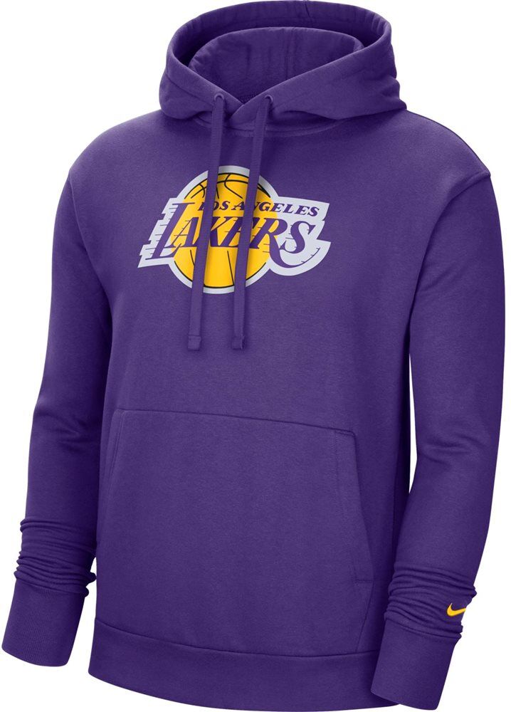 nike ανδρικό φούτερ los angeles lakers essential  - purpl-yell