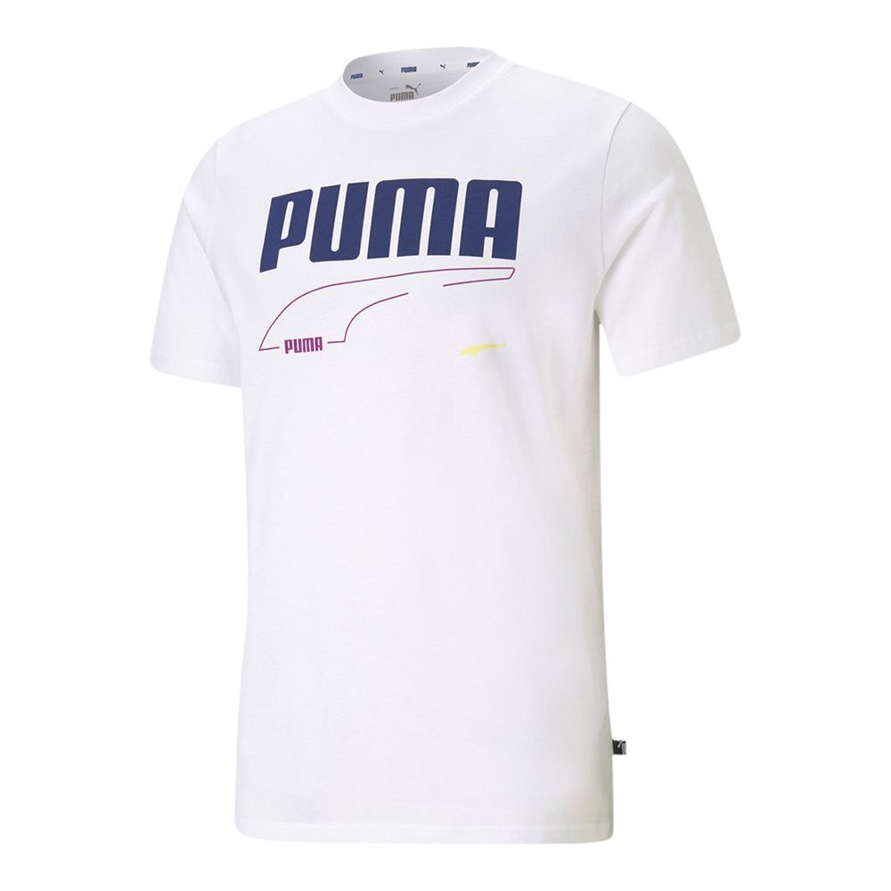 puma ανδρικό t-shirt rebel  - white