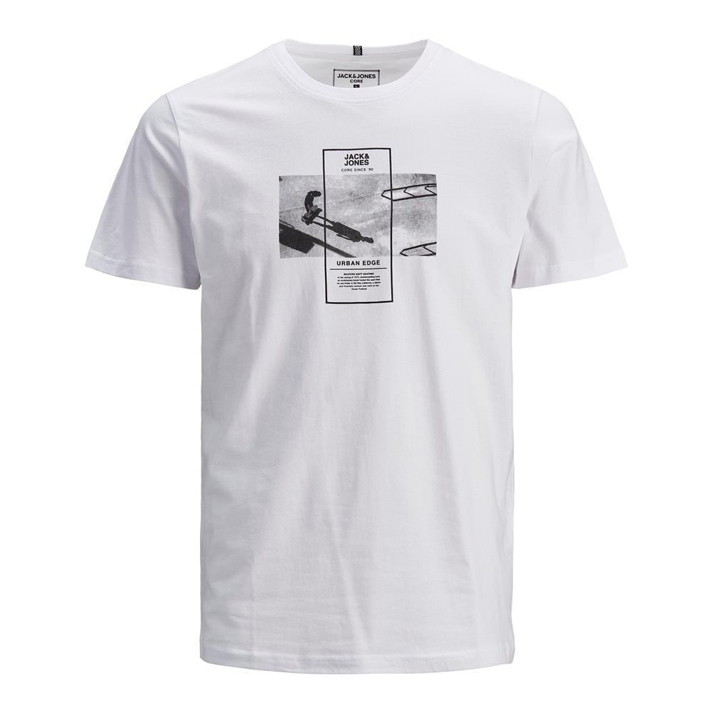 jack & jones aνδρικό t-shirt jcojannik ss  - white