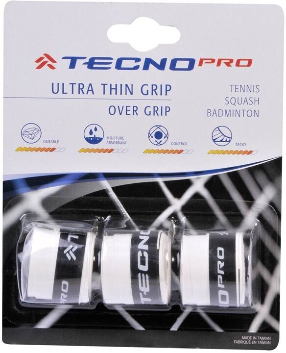 tecno pro grip ρακέτας t.overgrip ultra thin o.g.  - white