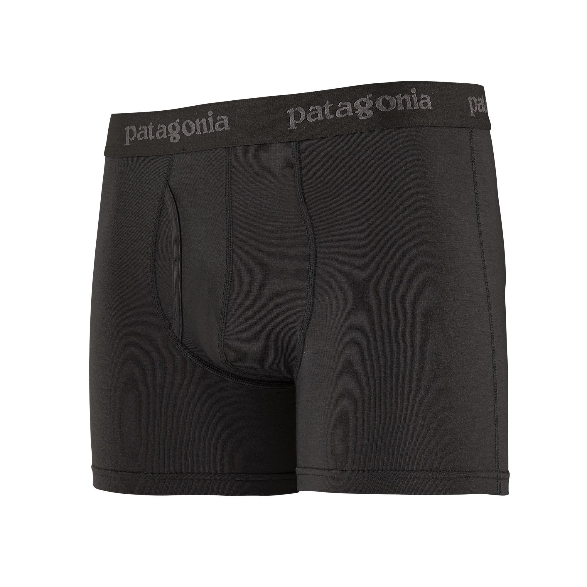 Patagonia Essential Boxer Briefs - From Wood-based TENCEL, Black / XL / 3"