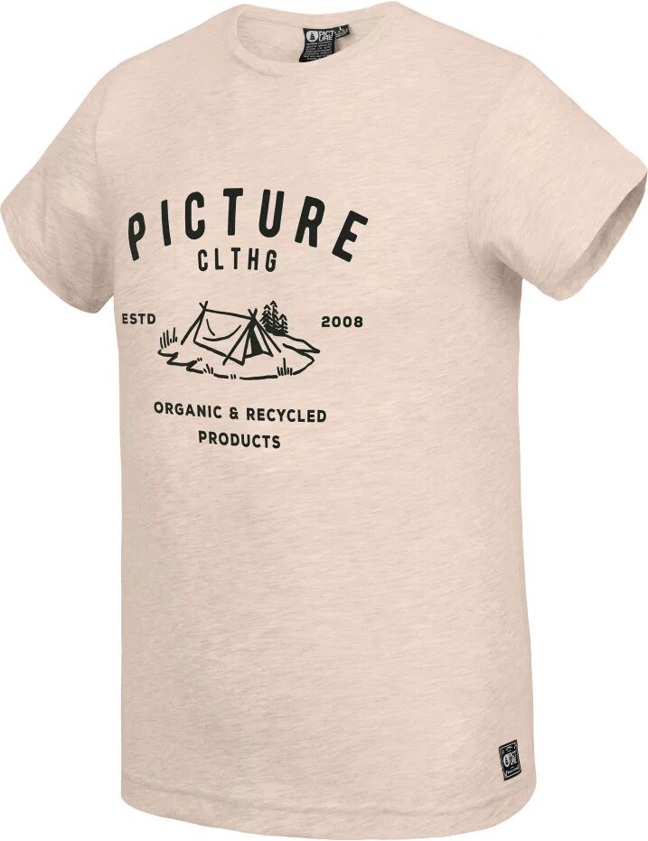 Picture Organic Men's Eugene Tee - Organic Cotton, Beige Melange / L