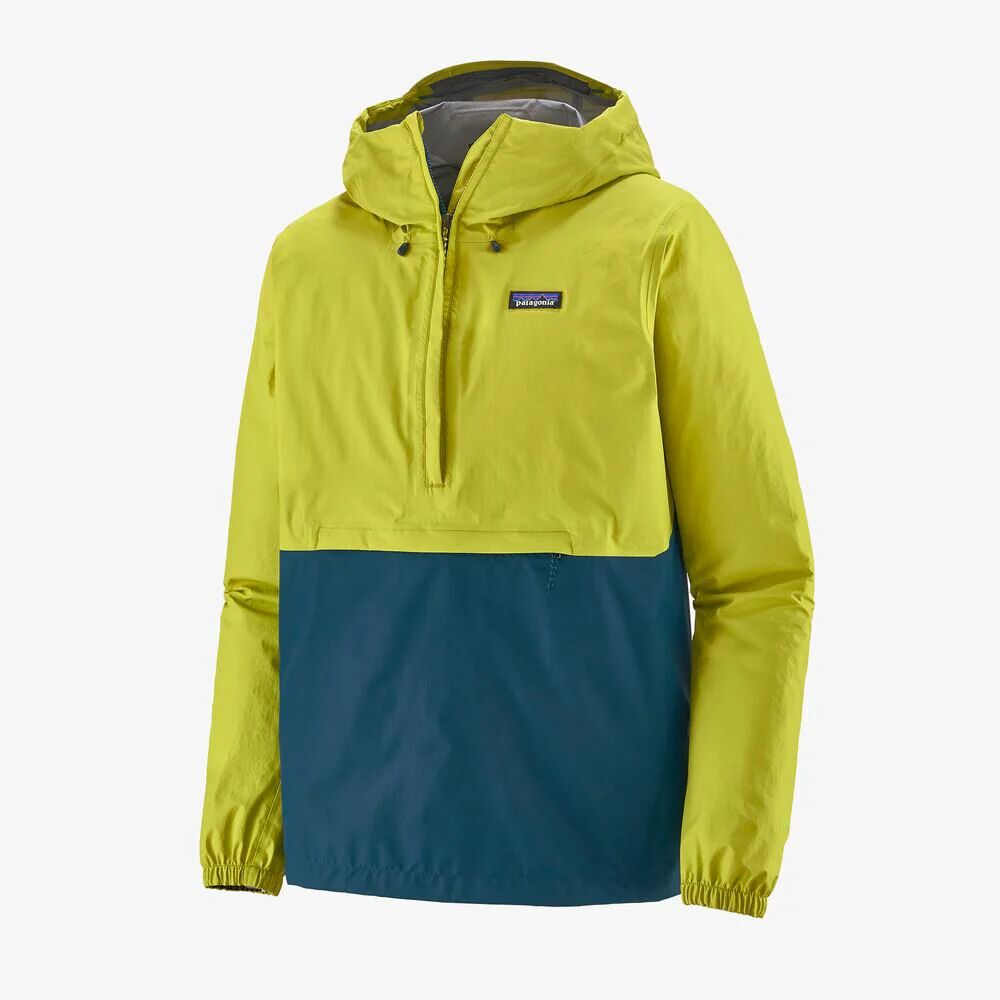 Patagonia Mens' Torrentshell 3L Pullover - 100% Recycled Nylon, Chartreuse / M